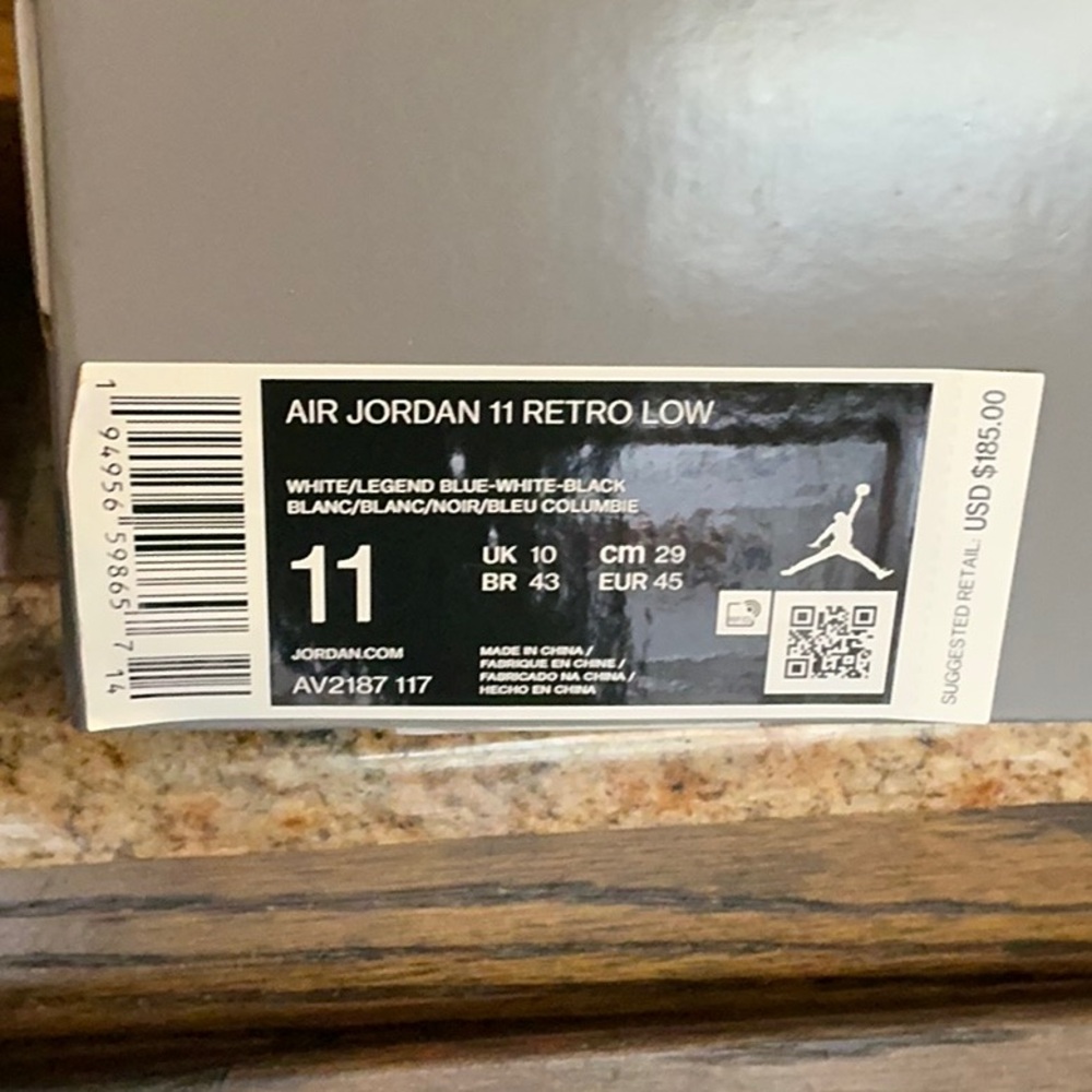 Air Jordan 11 Retro Low 'Legend Blue' - Picture 2 of 2
